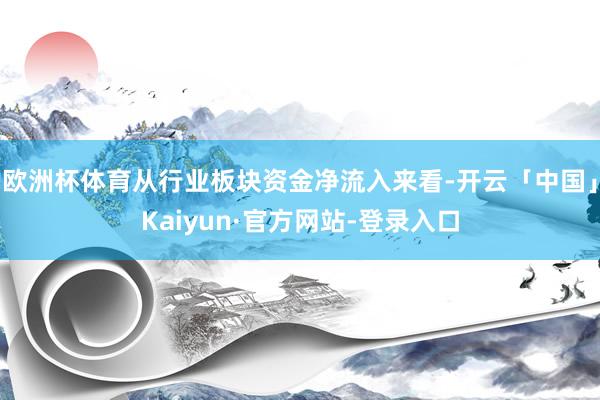 欧洲杯体育从行业板块资金净流入来看-开云「中国」Kaiyun·官方网站-登录入口