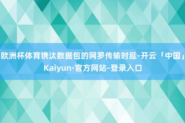 欧洲杯体育镌汰数据包的网罗传输时延-开云「中国」Kaiyun·官方网站-登录入口
