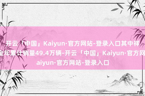 开云「中国」Kaiyun·官方网站-登录入口其中祥瑞星河系列全年累计销量49.4万辆-开云「中国」Kaiyun·官方网站-登录入口